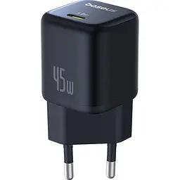 Мережевий зарядний пристрій Baseus PicoGo GaN USB-C 45W Cosmic Black (P10176800123-00) [127626] - мініатюра 3