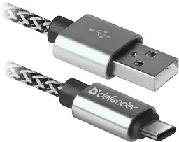 Кабель USB 2.0 AM-Type-CM, 1.0 м, білий, 09-03T PRO Defender