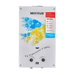 Газова колонка Mixxus GWH-0610 Basic Glass димохідна 10 л/хв (панель зі скла з малюнком) WH0027 - мініатюра 4