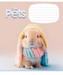 Зошит загальний Школярик Cute pets у лінію 18 аркушів 25 шт. (018-3253L) - мініатюра 3