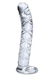 Фалоімітатор скляний Icicles No 60 15 см прозорий - мініатюра 2