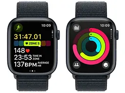 Смарт-годинник Apple Watch Series 9 GPS 45mm Midnight Aluminum Case w. Midnight S. Loop (MR9C3) - мініатюра 8