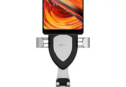 Автомобільний тримач XiaomiCOOWOO Gravity induction car phone holder T100 Silver - мініатюра 6