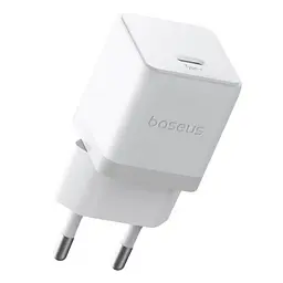 Мережевий зарядний пристрій Baseus Palm Fast Charger 1C 20W + Cable Type-C to Type-C білий P10111602213-01