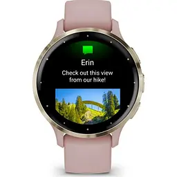 Смарт-годинник Garmin Venu 3S Soft Gold Stainless Steel Bezel with Dust Rose Case and Silicone Band (010-02785-03/53) [111835] - мініатюра 8