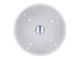 Умивальник Miraggio SAPFIRE (0002254) Miramarble, Глянцевий, Накладний, Білий - мініатюра 4