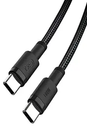 USB Кабель XO NB-Q199 Type-C-Type-C 100W 5A 1.5m Чорний - мініатюра 2