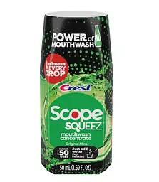 Концентрований ополіскувач для порожнини рота Crest Scope Squeez Mouthwash Original mint 50 ml