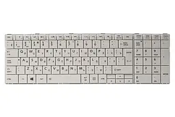Клавiатура для ноутбука TOSHIBA Satellite C850, C870 бiлий, бiлий фрейм (KB311781)