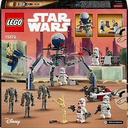 Конструктор LEGO Star Wars Клони-піхотинці й Бойовий дроїд. Бойовий набір 215 деталей (75372) - мініатюра 9
