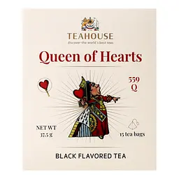 Чай чорний Teahouse Queen of Hearts №559 фруктовий купаж у пірамідках 37.5 г (15 шт. х 2.5 г) - мініатюра 2