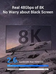 Кабель HDMI M-M, 1.5м, V2.1, 8K 60Гц оплетка, Синий Aluminum Alloy Type Vention - миниатюра 4