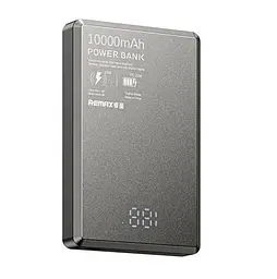 Павербанк Remax RPP-109 10000mAh 20W Metal MagSafe Power Bank Grey
