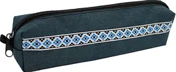 Пенал "Maxi" Vyshyvanka Classic м`який,20,5х6х3,5см,1від.,синій №MX85537