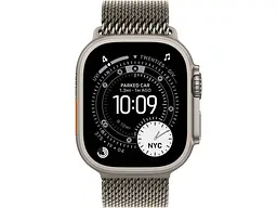 Смарт-годинник Apple Watch Ultra 3 GPS + Cellular 49mm Natural Tit. Case w. Natural Tit. Milanese Loop - Medium (MEWY4) - мініатюра 2
