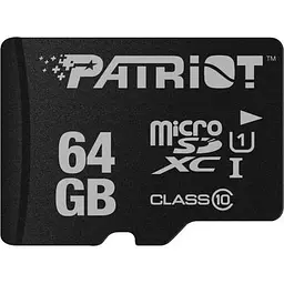 Карта пам'яті Patriot 64GB microSD class10 UHS-1 (PSF64GMCSDXC10) - мініатюра 2