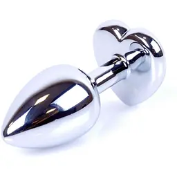 Анальна пробка Boss Of Toys Boss Series - Jewellery Silver Heart Plug Pink S, BS6400044, Срібний / Яскраво-рожевий - мініатюра 3