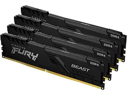 Модуль пам'яті Kingston FURY Beast 64 GB (4x16Gb) DDR4 3200 MHz (KF432C16BB1K4/64)