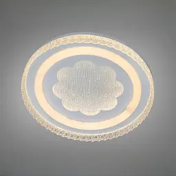 Стельова LED-люстра Diasha WG5156/C WH 85W, кругла, 3 кольори світла, Ø48 см, настінний вимикач