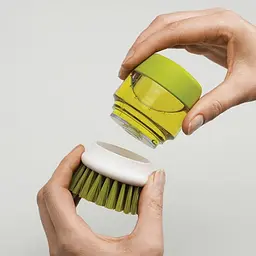 Щітка для миття посуду з дозатором для миючого засобу Soap Brush - мініатюра 4