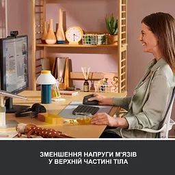 Мишка Logitech Lift Vertical Ergonomic Wireless/Bluetooth Graphite (910-006473) - мініатюра 4