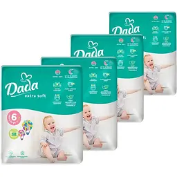 Набір підгузків Dada Extra Soft 6 (16+ кг) 152 шт. (4 уп. х 38 шт.)