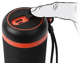 Портативная колонка REAL-EL RX711 10W Bluetooth TWS, RGB, Black - мініатюра 6