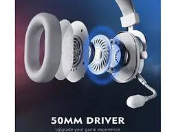 Навушники з мікрофоном Fifine H6 White (H6W) - мініатюра 7