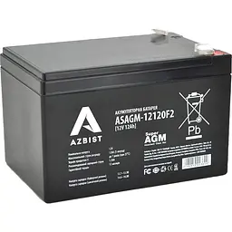 Акумулятор Azbist Super AGM 12V [12V/12Ah/144Wh] [ASAGM-12120F2] [153952]