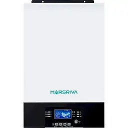 Сонячний інвертор Marsriva MR-SPF6000K 6 кВт, однофазний, MPPT, чиста синусоїда, макс. струм заряду - 27A/120A, RS232 білий