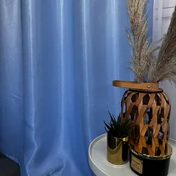 Штори із монорею блакитного кольору на тасьмі 2шт. 150х270 ALBO pbe0052476 - мініатюра 8