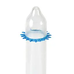 Насадка на член Recare Spike Condom Blue (презерватив з шипами) - мініатюра 2