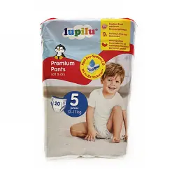 Підгузки-трусики Lupilu Premium Pants Розмір 5, Вага 12-17 кг, 20 шт