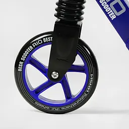 Самокат Best Scooter Rio 77-102х52х10 см Чорно-синій 000283541 - мініатюра 5