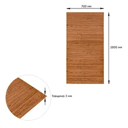 Самоклеюча 3D панель Sticker Wall під дерево 2800х700х3мм SW-00002224 - мініатюра 4