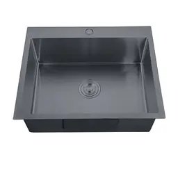 Кухонна мийка Zerix ZH5045-215 Nano-Black MX1580, Графит