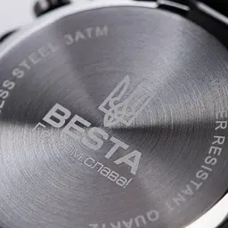 Чоловічий наручний годинник Besta Mars (Black) - мініатюра 6