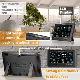 Метеостанція Bresser WIFI ClearView Weather Center 7-in-1 Sensor (7002586) - мініатюра 5