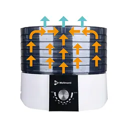 Сушарка для овочів і фруктів Wellmonti WM-1011 520 Вт/6 лотків 23 л 32 см - мініатюра 2
