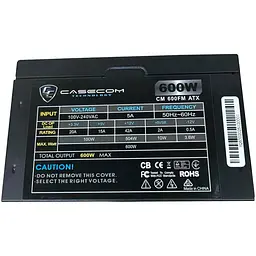 БЖ 600W Casecom, 120mm, Modular, Box - мініатюра 4