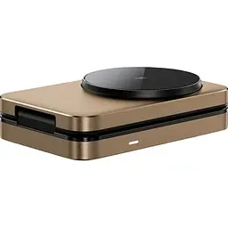 Бездротовий зарядний пристрій WiWU Wi-W038 Triple 3in1 Wireless Charger Gold [154859] - мініатюра 3