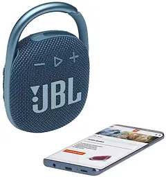 Портативна акустика JBL Clip 4 бездротова синя (JBLCLIP4BLU) - мініатюра 5