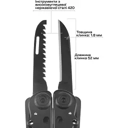 Мультитул Active Tactic II Tool Black - мініатюра 3