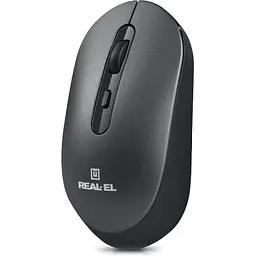 Комп'ютерна мишка Real-El RM-470W Wireless/Bluetooth Dark Gray (EL123200049) - мініатюра 3