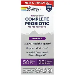 Комплекс пробіотиків для жінок Solaray Complete Probiotic Women's 30 веганських капсул - мініатюра 2