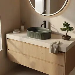 Умивальник Rea Vanda накладний 49x31 см olive matt REA-U3611 - мініатюра 4