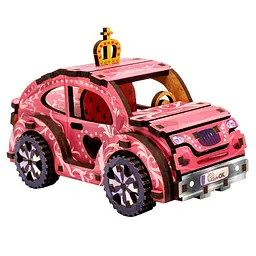 Дерев'яний 3D конструктор Turbo Princess PuzzleOk Puz-00969 70 деталей - мініатюра 5