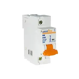 Модульний автоматичний вимикач 1p - 80A - D (ECO070010001) ECOHOME