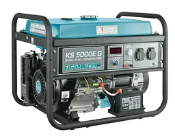 Генератор бензиновий газ/бензин Konner&Sohnen 4/4.5 кВт KS 5000E G - мініатюра 3