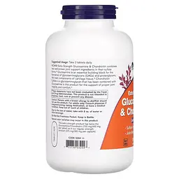 Препарат для суглобів і зв'язок NOW Glucosamine & Chondroitin Extra Strength, 240 таблеток - мініатюра 3